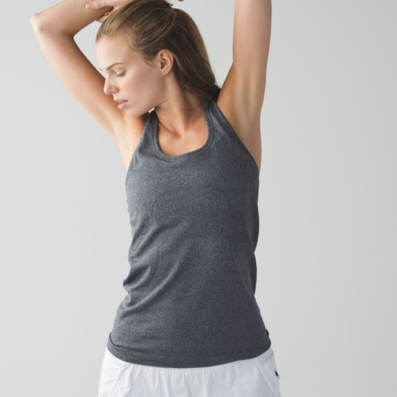 lululemon athletica Tops - Lululemon Swiftly Tech Racerback Sz 12 Gray